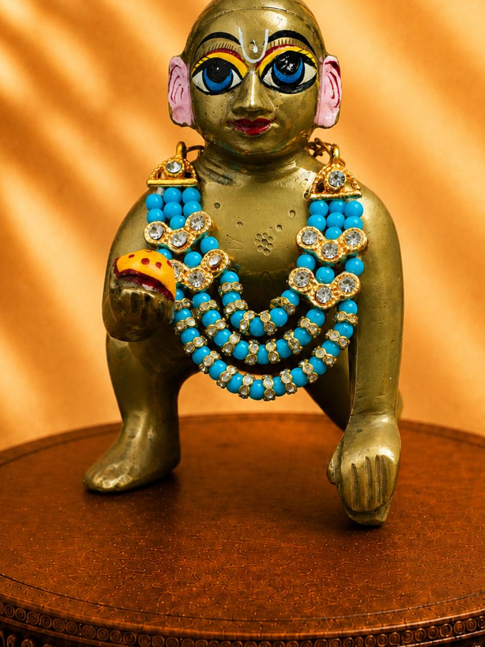 moti mala b Laddu Gopal Dresses Online in India Winter Dress for Poshak Thakurji Kanha Ji Accessories Dhoti Kurta Set Pajama Aasan Janmashtami Special Summer Shringar Fancy Jacket Premium Festival Bistar Combo om poshak kanha thakurji bal lala lalla ladoo