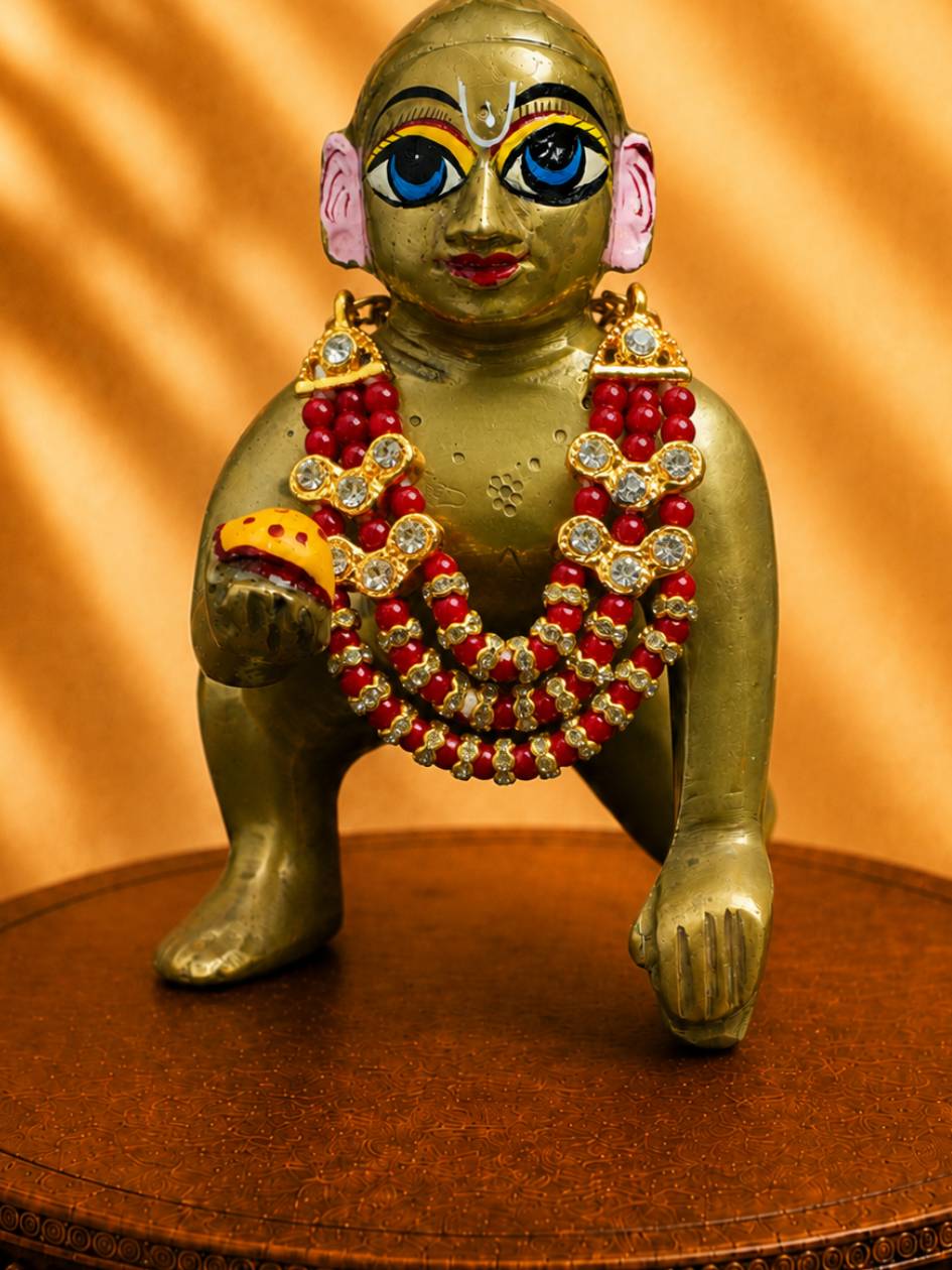 moti mala dr Laddu Gopal Dresses Online in India Winter Dress for Poshak Thakurji Kanha Ji Accessories Dhoti Kurta Set Pajama Aasan Janmashtami Special Summer Shringar Fancy Jacket Premium Festival Bistar Combo om poshak kanha thakurji bal lala lalla ladoo
