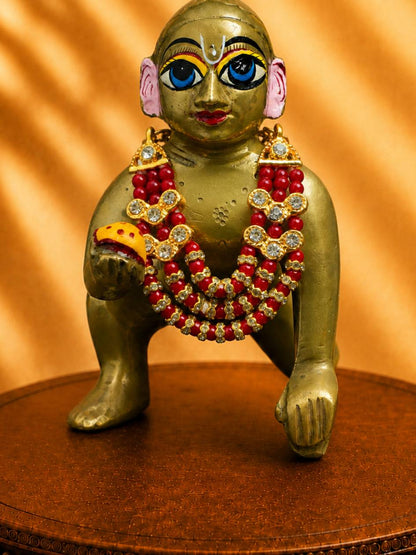 moti mala dr Laddu Gopal Dresses Online in India Winter Dress for Poshak Thakurji Kanha Ji Accessories Dhoti Kurta Set Pajama Aasan Janmashtami Special Summer Shringar Fancy Jacket Premium Festival Bistar Combo om poshak kanha thakurji bal lala lalla ladoo