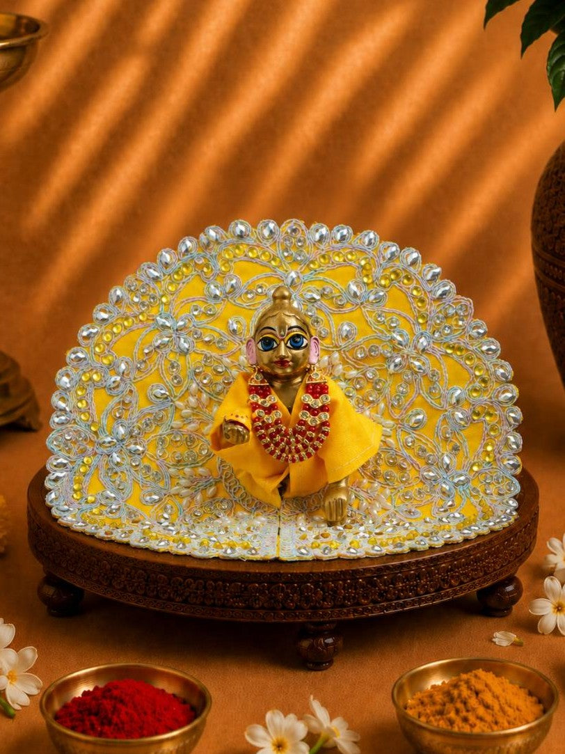 moti mala dr Laddu Gopal Dresses Online in India Winter Dress for Poshak Thakurji Kanha Ji Accessories Dhoti Kurta Set Pajama Aasan Janmashtami Special Summer Shringar Fancy Jacket Premium Festival Bistar Combo om poshak kanha thakurji bal lala lalla ladoo
