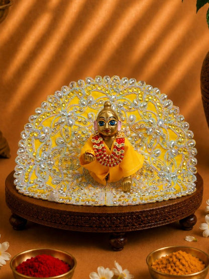 moti mala r Laddu Gopal Dresses Online in India Winter Dress for Poshak Thakurji Kanha Ji Accessories Dhoti Kurta Set Pajama Aasan Janmashtami Special Summer Shringar Fancy Jacket Premium Festival Bistar Combo om poshak kanha thakurji bal lala lalla ladoo