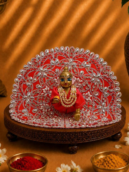 moti mala w Laddu Gopal Dresses Online in India Winter Dress for Poshak Thakurji Kanha Ji Accessories Dhoti Kurta Set Pajama Aasan Janmashtami Special Summer Shringar Fancy Jacket Premium Festival Bistar Combo om poshak kanha thakurji bal lala lalla ladoo