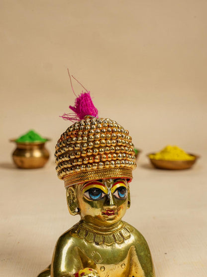 moti raj pagdi cap Diwali Janmashtami dress ladoo dresses laddu gopal dress thakurji kanha ji bal om poshak mathura online best mandir wholesaler manufacturer