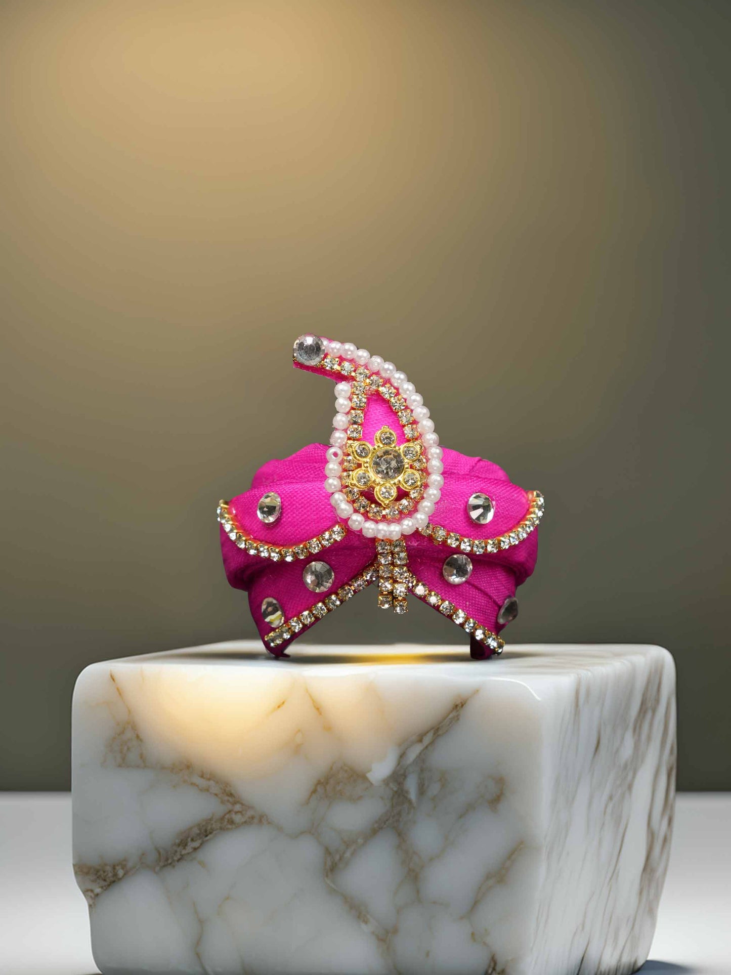 Rajveer Maratha Style Pink Pagdi For Thakur Ji
