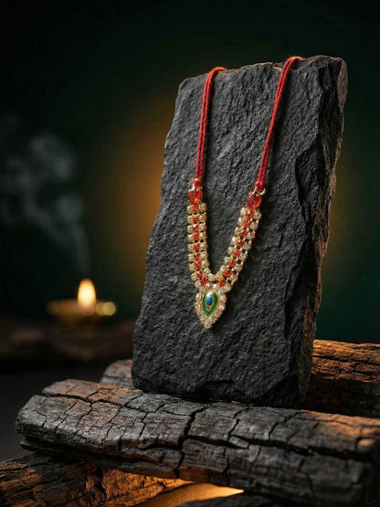 multi mor mala necklace shirngar diwali Janmashtami dress ladoo dresses laddu gopal dress thakurji kanha ji bal om poshak mathura online best mandir wholesaler manufacturer