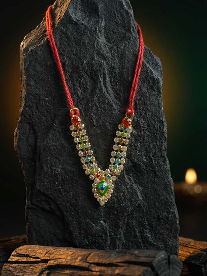 multi mor mala shirngar diwali Janmashtami dress ladoo dresses laddu gopal dress thakurji kanha ji bal om poshak mathura online best mandir wholesaler manufacturer
