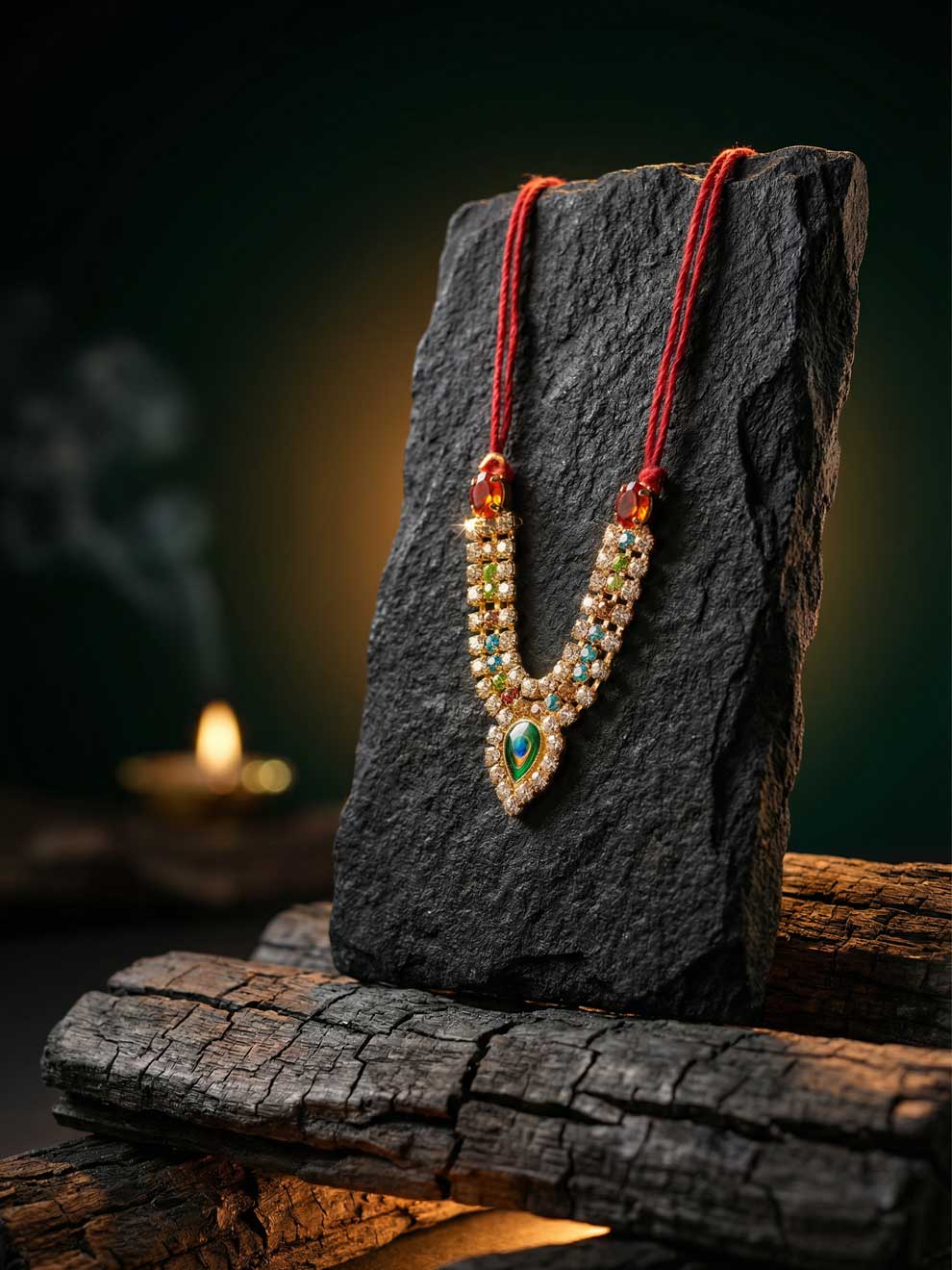 multi mor mala necklace shirngar diwali Janmashtami dress ladoo dresses laddu gopal dress thakurji kanha ji bal om poshak mathura online best mandir wholesaler manufacturer
