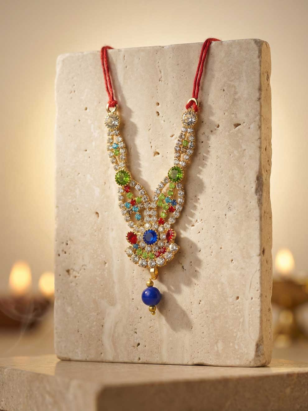 multicolor ratna mala shringar Diwali Janmashtami dress ladoo dresses laddu gopal dress thakurji kanha ji bal om poshak mathura online best mandir wholesaler manufacturer