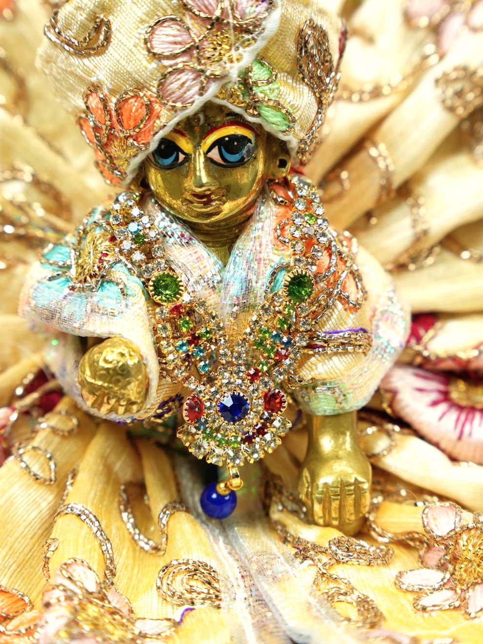 multicolor ratna mala shringar Diwali Janmashtami dress ladoo dresses laddu gopal dress thakurji kanha ji bal om poshak mathura online best mandir wholesaler manufacturer