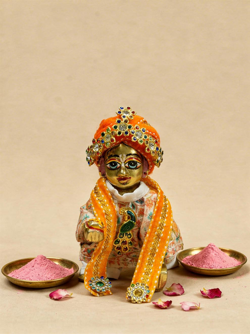 nandlal braj holi dhoti kurta Diwali Janmashtami dress ladoo dresses laddu gopal dress thakurji kanha ji bal om poshak mathura online best mandir wholesaler manufacturer