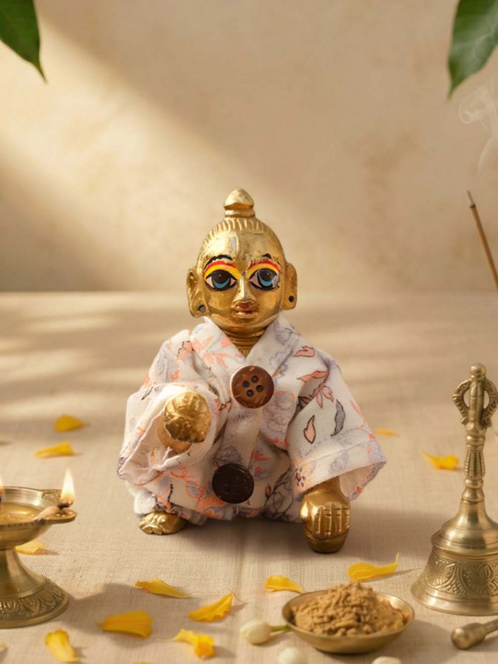 nazakat Laddu Gopal Dresses Online in India Winter Dress for Poshak Thakurji Kanha Ji Accessories Dhoti Kurta Set Pajama Aasan Janmashtami Special Summer Shringar Fancy Jacket Premium Festival Bistar Combo om poshak kanha thakurji bal lala lalla ladoo