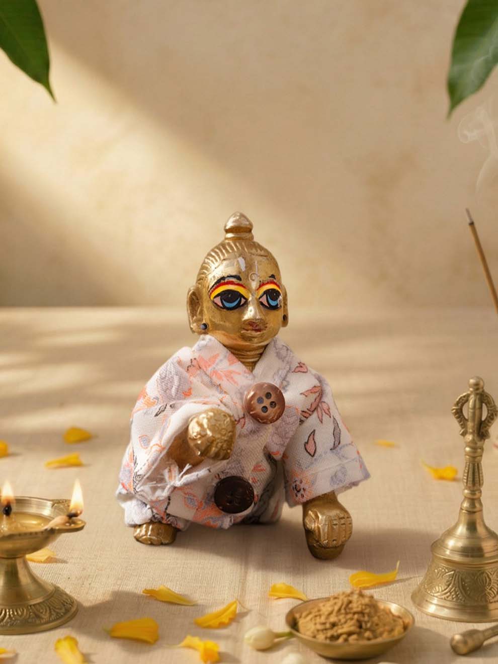 nazakat Laddu Gopal Dresses Online in India Winter Dress for Poshak Thakurji Kanha Ji Accessories Dhoti Kurta Set Pajama Aasan Janmashtami Special Summer Shringar Fancy Jacket Premium Festival Bistar Combo om poshak kanha thakurji bal lala lalla ladoo
