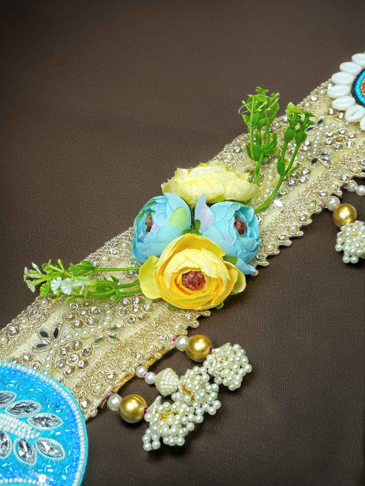 nazar toran Bandanwal Bandhanwar Toranwar diwali dress ladoo dresses laddu gopal dress thakurji kanha ji bal om poshak mathura online best mandir decoration home 40 inch