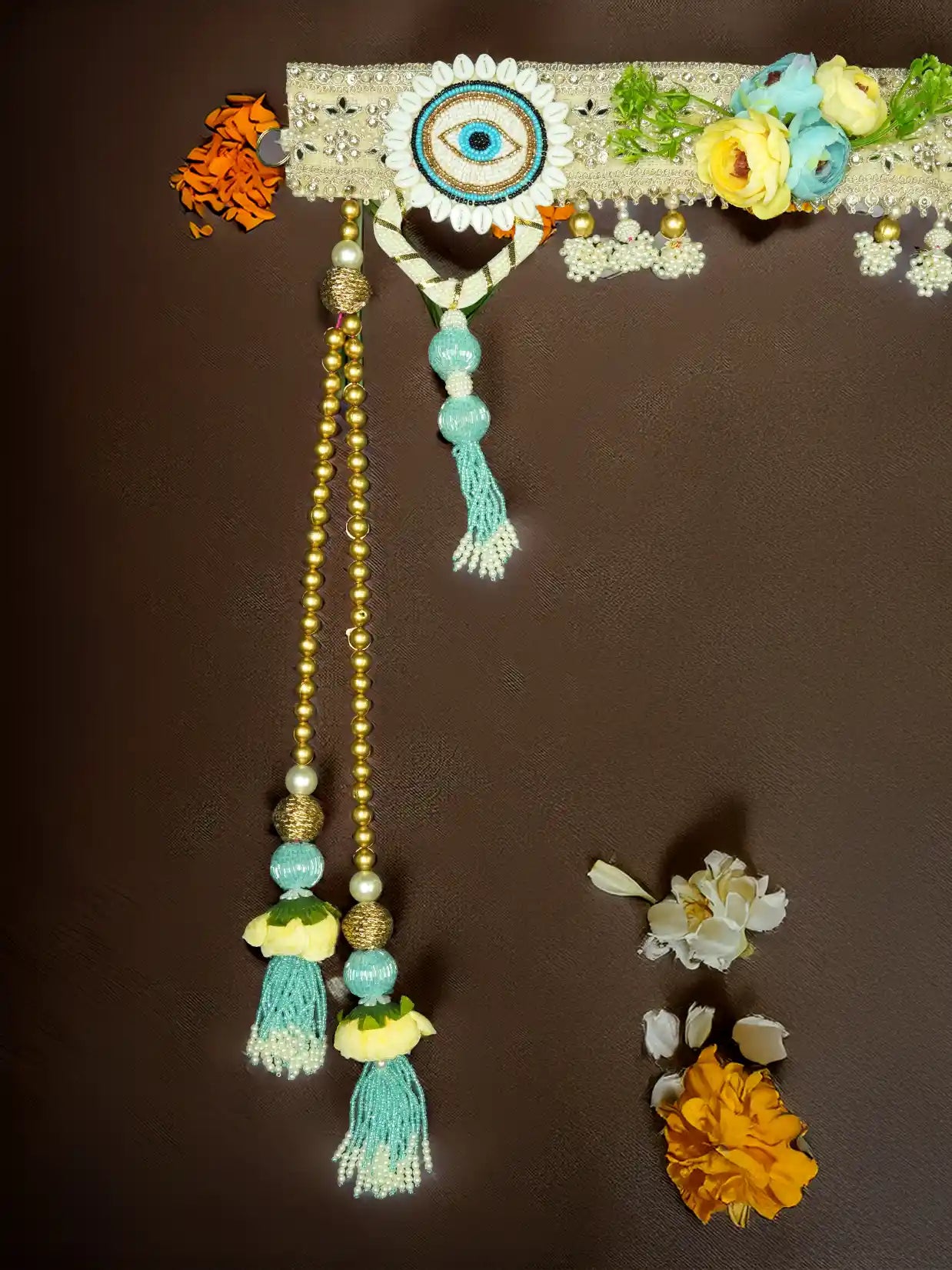 nazar toran Bandanwal Bandhanwar Toranwar diwali dress ladoo dresses laddu gopal dress thakurji kanha ji bal om poshak mathura online best mandir decoration home 40 inch