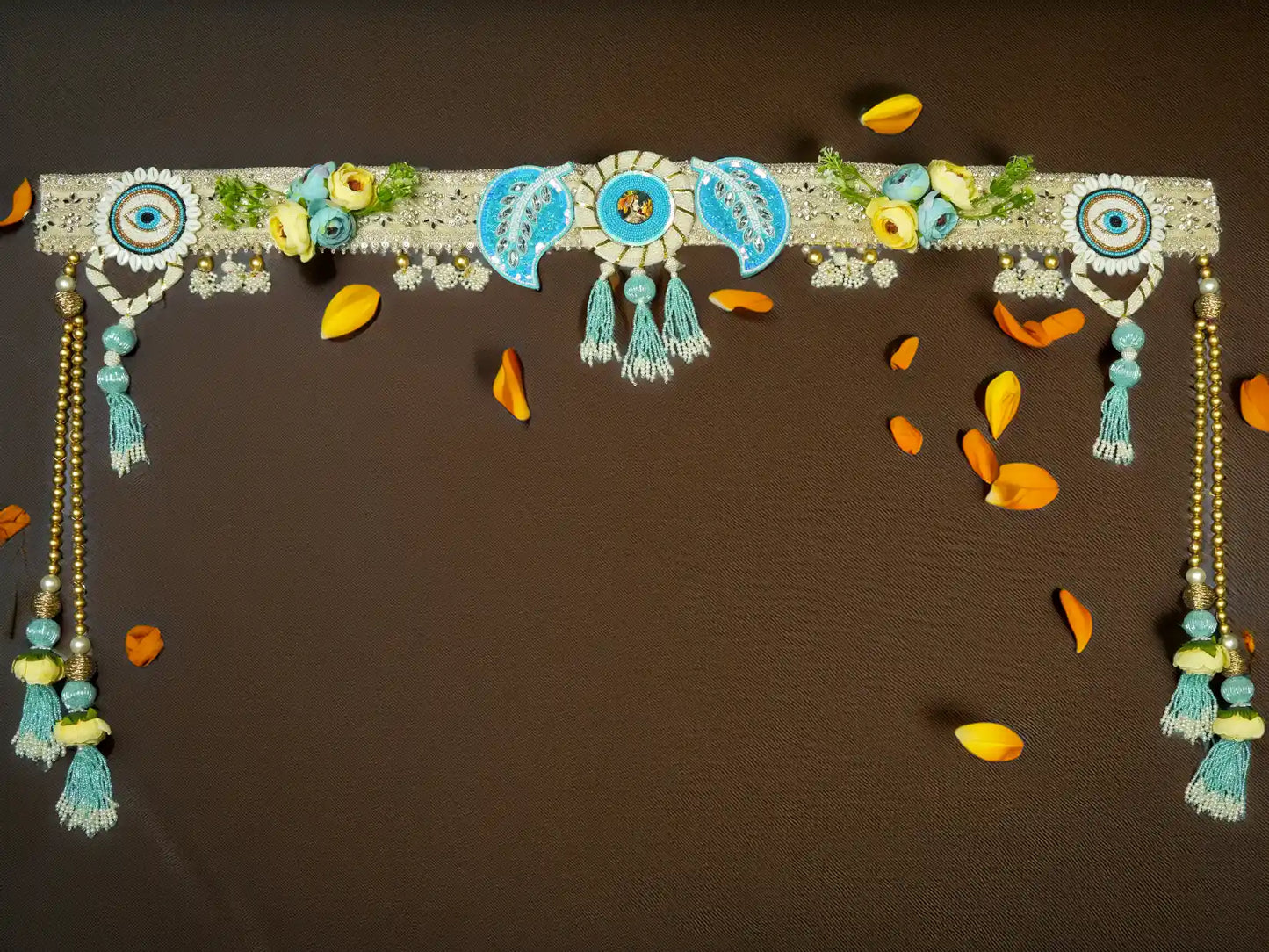 nazar toran Bandanwal Bandhanwar Toranwar diwali dress ladoo dresses laddu gopal dress thakurji kanha ji bal om poshak mathura online best mandir decoration home 40 inch