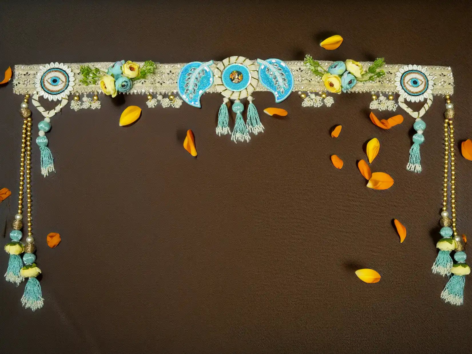 nazar toran Bandanwal Bandhanwar Toranwar diwali dress ladoo dresses laddu gopal dress thakurji kanha ji bal om poshak mathura online best mandir decoration home 40 inch