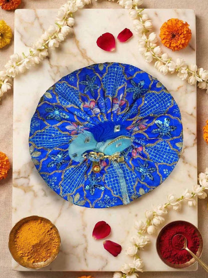 neel blue navratri Diwali Janmashtami dress ladoo dresses laddu gopal dress thakurji kanha ji bal om poshak mathura online best mandir wholesaler manufacturer