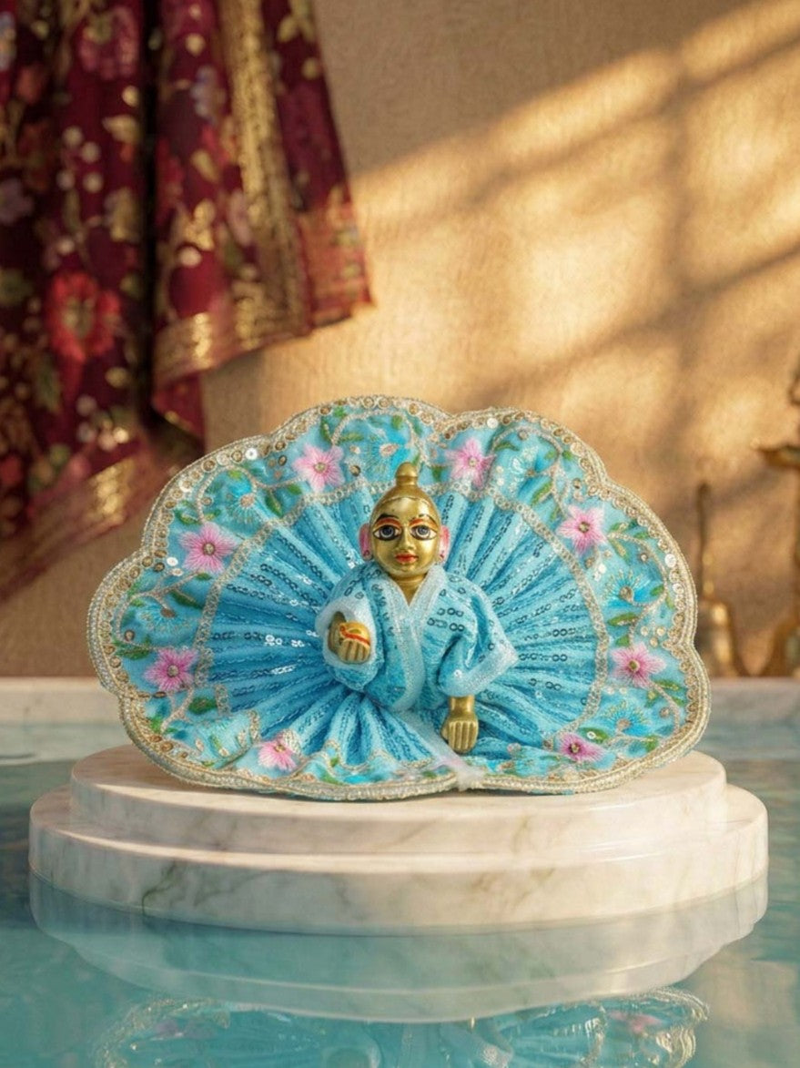net Laddu Gopal Dresses Online in India Winter Dress for Poshak Thakurji Kanha Ji Accessories Dhoti Kurta Set Pajama Aasan Janmashtami Special Summer Shringar Fancy Jacket Premium Festival Bistar Combo om poshak kanha thakurji bal lala lalla ladoo