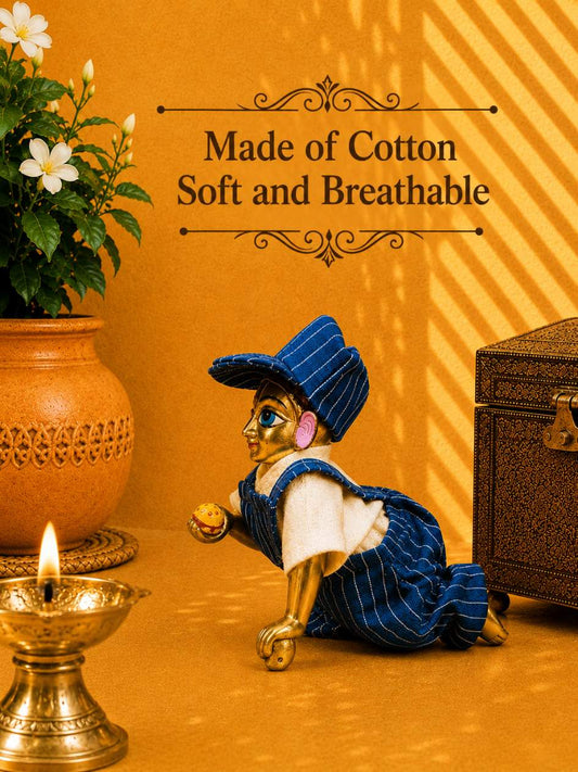 nityo B bib suit Laddu Gopal Dresses Online in India Winter Dress for Poshak Thakurji Kanha Ji Accessories Dhoti Kurta Set Pajama Aasan Janmashtami Special Summer Shringar Fancy Jacket Premium Festival Bistar Combo om poshak kanha thakurji bal lala lalla ladoo