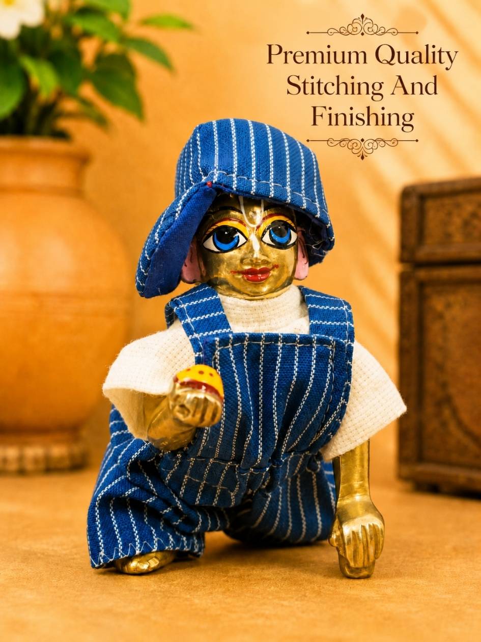 nityo B bib suit Laddu Gopal Dresses Online in India Winter Dress for Poshak Thakurji Kanha Ji Accessories Dhoti Kurta Set Pajama Aasan Janmashtami Special Summer Shringar Fancy Jacket Premium Festival Bistar Combo om poshak kanha thakurji bal lala lalla ladoo