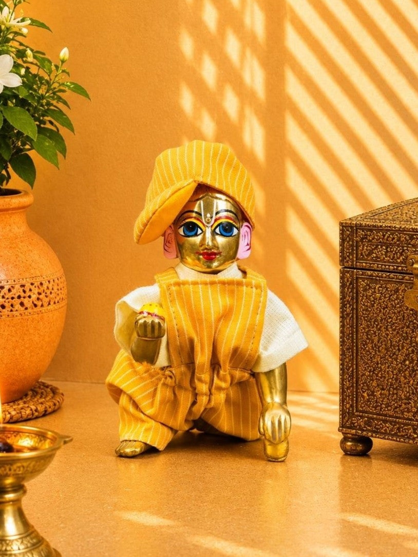 nityo y bibsuit Laddu Gopal Dresses Online in India Winter Dress for Poshak Thakurji Kanha Ji Accessories Dhoti Kurta Set Pajama Aasan Janmashtami Special Summer Shringar Fancy Jacket Premium Festival Bistar Combo om poshak kanha thakurji bal lala lalla ladoo