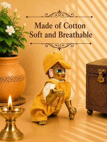nityo y bibsuit Laddu Gopal Dresses Online in India Winter Dress for Poshak Thakurji Kanha Ji Accessories Dhoti Kurta Set Pajama Aasan Janmashtami Special Summer Shringar Fancy Jacket Premium Festival Bistar Combo om poshak kanha thakurji bal lala lalla ladoo