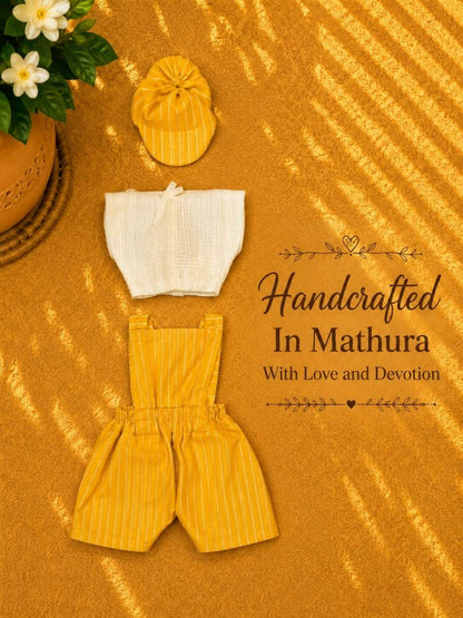nityo y bibsuit Laddu Gopal Dresses Online in India Winter Dress for Poshak Thakurji Kanha Ji Accessories Dhoti Kurta Set Pajama Aasan Janmashtami Special Summer Shringar Fancy Jacket Premium Festival Bistar Combo om poshak kanha thakurji bal lala lalla ladoo