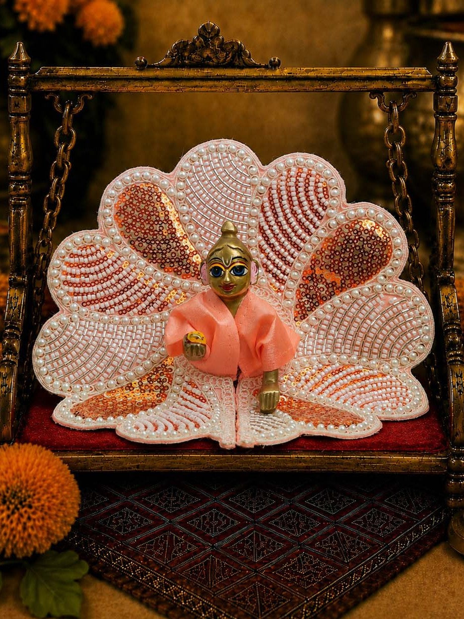 Mrinalarchi Orange Fancy Poshak for Laddu Gopal Ji — product image 1
