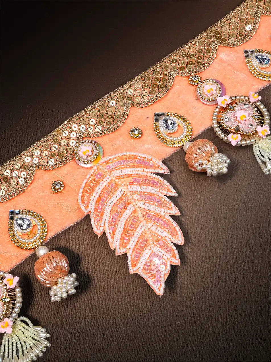 orange toran bandharwar dresses laddu gopal dress thakurji kanha ji bal om poshak mathura online best diwali pooja