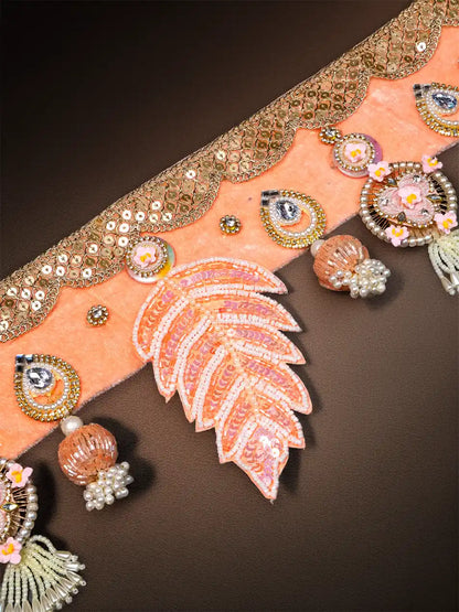 orange toran bandharwar dresses laddu gopal dress thakurji kanha ji bal om poshak mathura online best diwali pooja