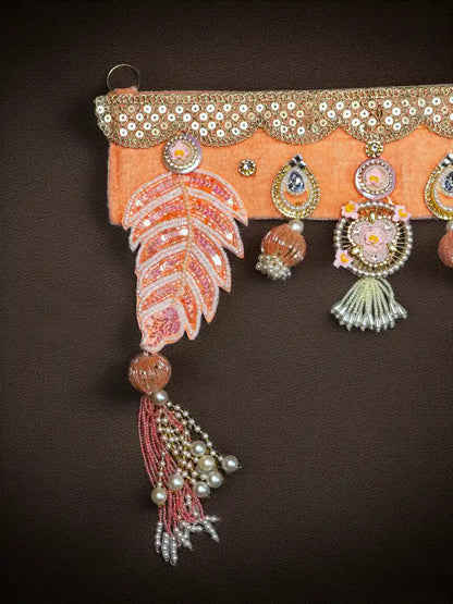 orange toran bandharwar dresses laddu gopal dress thakurji kanha ji bal om poshak mathura online best diwali pooja