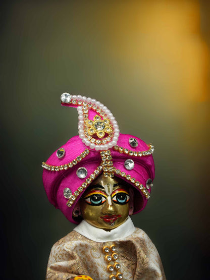Rajveer Maratha Style Pink Pagdi For Thakur Ji