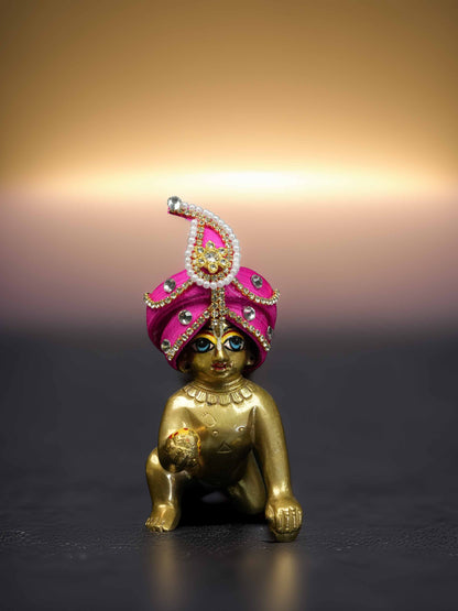 Rajveer Maratha Style Pink Pagdi For Thakur Ji