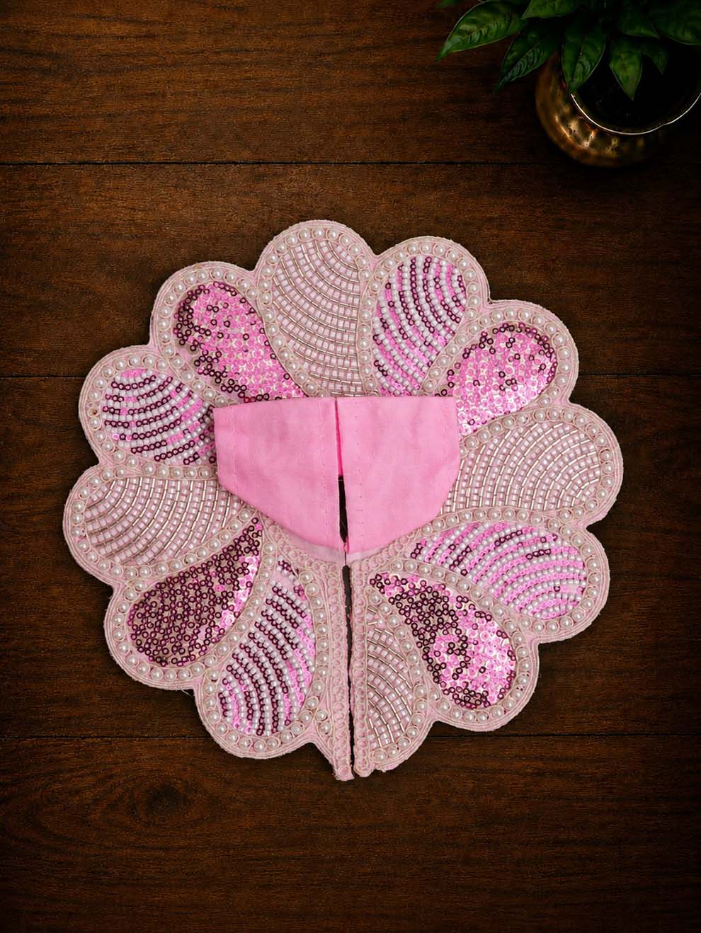 Mrinalarchi Pink Fancy Poshak for Laddu Gopal Ji — product image 6