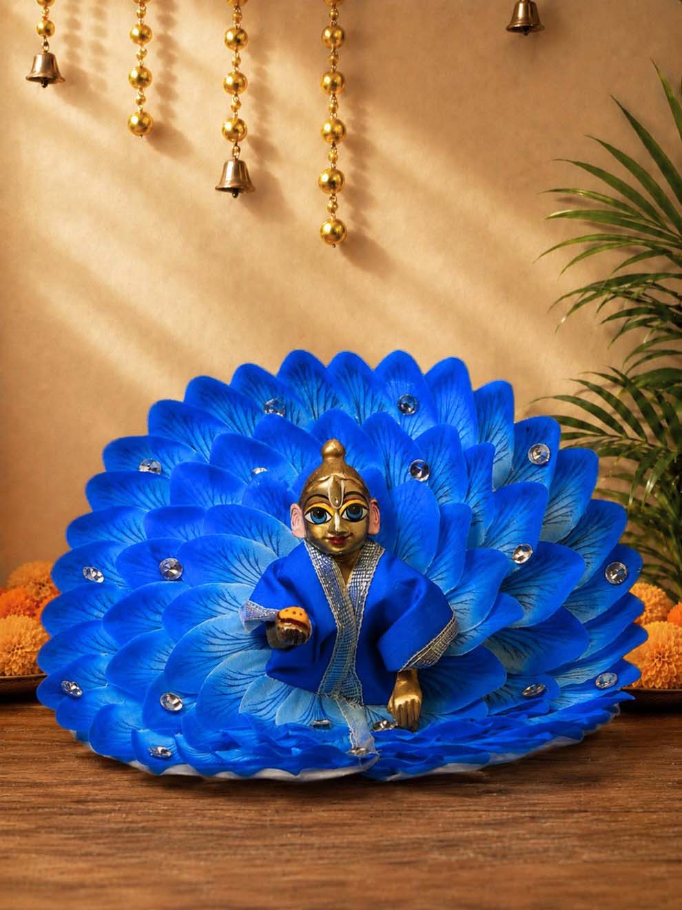 pankhari b Laddu Gopal Dresses Online in India Winter Dress for Poshak Thakurji Kanha Ji Accessories Dhoti Kurta Set Pajama Aasan Janmashtami Special Summer Shringar Fancy Jacket Premium Festival Bistar Combo om poshak kanha thakurji bal lala lalla ladoo