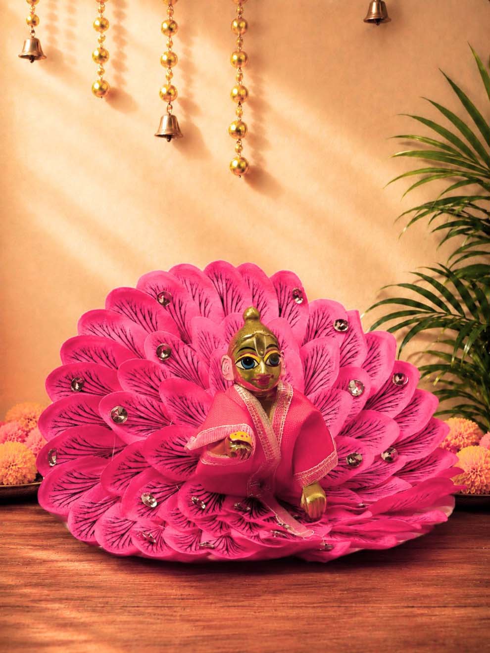 pankhari pi Laddu Gopal Dresses Online in India Winter Dress for Poshak Thakurji Kanha Ji Accessories Dhoti Kurta Set Pajama Aasan Janmashtami Special Summer Shringar Fancy Jacket Premium Festival Bistar Combo om poshak kanha thakurji bal lala lalla ladoo