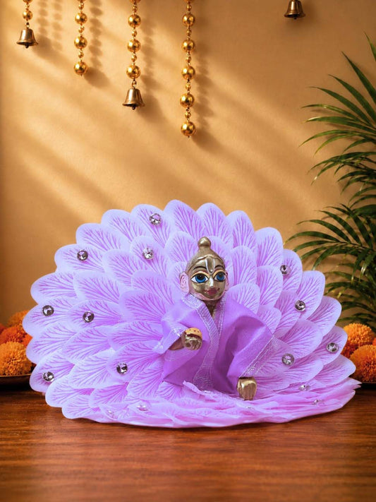 pankhari pu Laddu Gopal Dresses Online in India Winter Dress for Poshak Thakurji Kanha Ji Accessories Dhoti Kurta Set Pajama Aasan Janmashtami Special Summer Shringar Fancy Jacket Premium Festival Bistar Combo om poshak kanha thakurji bal lala lalla ladoo