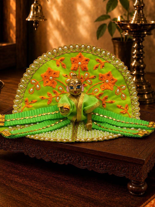 patrika fancy g Laddu Gopal Dresses Online in India Winter Dress for Poshak Thakurji Kanha Ji Accessories Dhoti Kurta Set Pajama Aasan Janmashtami Special Summer Shringar Fancy Jacket Premium Festival Bistar Combo om poshak kanha thakurji bal lala lalla ladoo