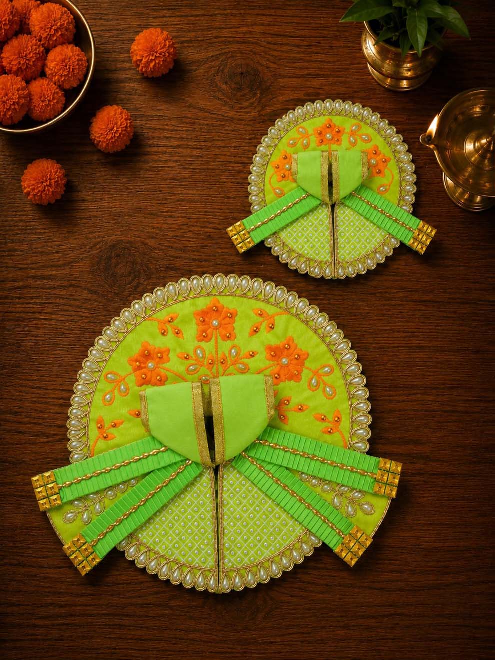 patrika fancy g Laddu Gopal Dresses Online in India Winter Dress for Poshak Thakurji Kanha Ji Accessories Dhoti Kurta Set Pajama Aasan Janmashtami Special Summer Shringar Fancy Jacket Premium Festival Bistar Combo om poshak kanha thakurji bal lala lalla ladoo