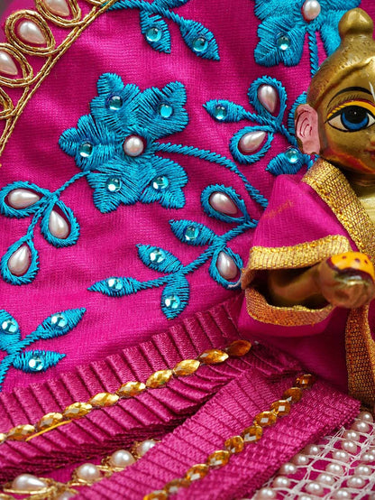 patrika fancy pu Laddu Gopal Dresses Online in India Winter Dress for Poshak Thakurji Kanha Ji Accessories Dhoti Kurta Set Pajama Aasan Janmashtami Special Summer Shringar Fancy Jacket Premium Festival Bistar Combo om poshak kanha thakurji bal lala lalla ladoo