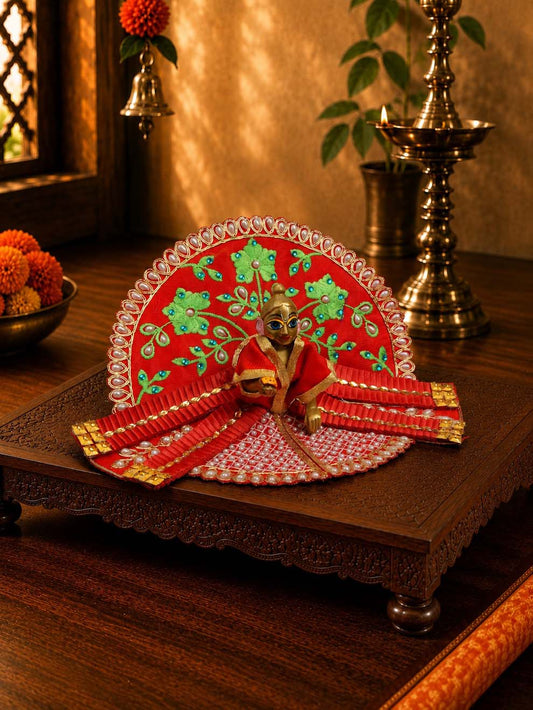 patrika fancy re Laddu Gopal Dresses Online in India Winter Dress for Poshak Thakurji Kanha Ji Accessories Dhoti Kurta Set Pajama Aasan Janmashtami Special Summer Shringar Fancy Jacket Premium Festival Bistar Combo om poshak kanha thakurji bal lala lalla ladoo