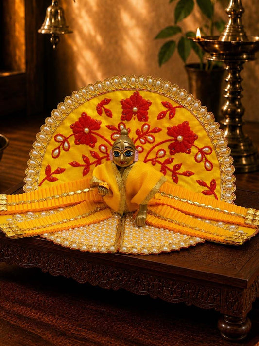 patrika fancy ye Laddu Gopal Dresses Online in India Winter Dress for Poshak Thakurji Kanha Ji Accessories Dhoti Kurta Set Pajama Aasan Janmashtami Special Summer Shringar Fancy Jacket Premium Festival Bistar Combo om poshak kanha thakurji bal lala lalla ladoo