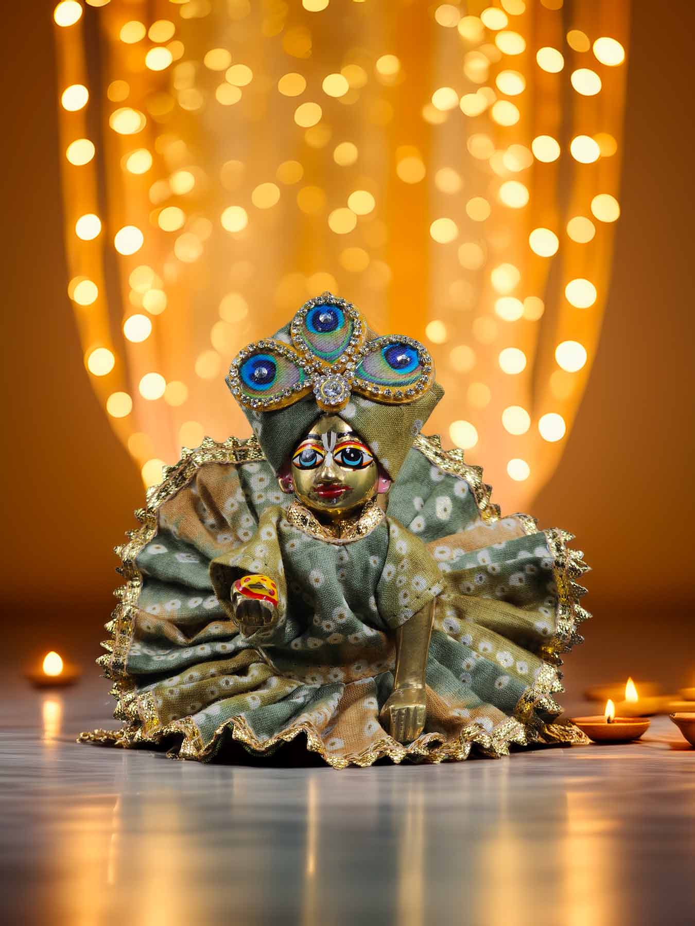 peacock braj dhoti kurta navratri sherwani Diwali Janmashtami dress ladoo dresses laddu gopal dress thakurji kanha ji bal om poshak mathura online best mandir wholesaler manufacturer