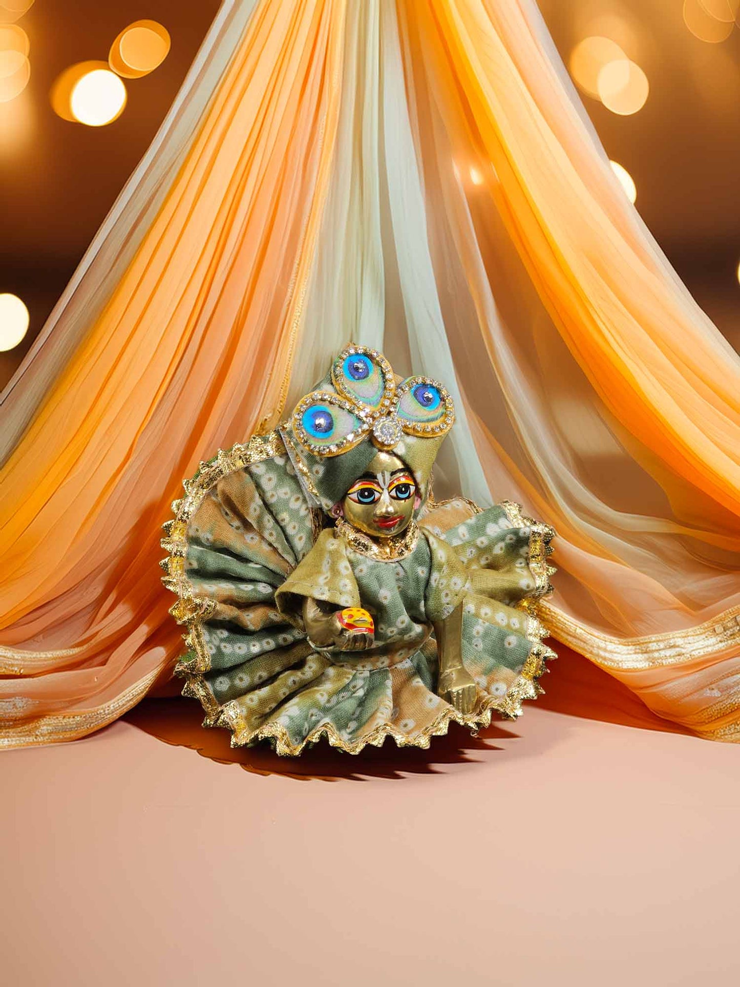 peacock braj dhoti kurta navratri sherwani Diwali Janmashtami dress ladoo dresses laddu gopal dress thakurji kanha ji bal om poshak mathura online best mandir wholesaler manufacturer