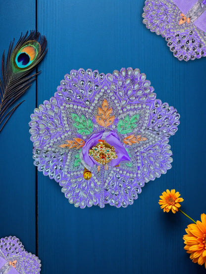 pearl purple laddu gopal kanha thakur ji Poshak 
