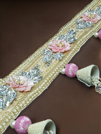 pearl toran Bandanwal Bandhanwar Toranwar diwali dress ladoo dresses laddu gopal dress thakurji kanha ji bal om poshak mathura online best mandir decoration home 40 inch