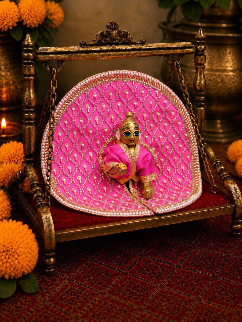 best Mathura wholesale manufacturer Laddu Gopal Dresses Online in India Winter Dress for Poshak Thakurji Kanha Ji Accessories Dhoti Kurta Set Pajama Aasan Janmashtami Special Summer Shringar Fancy Jacket Premium Festival Bistar Combo om poshak kanha thakurji bal lala lalla ladoo