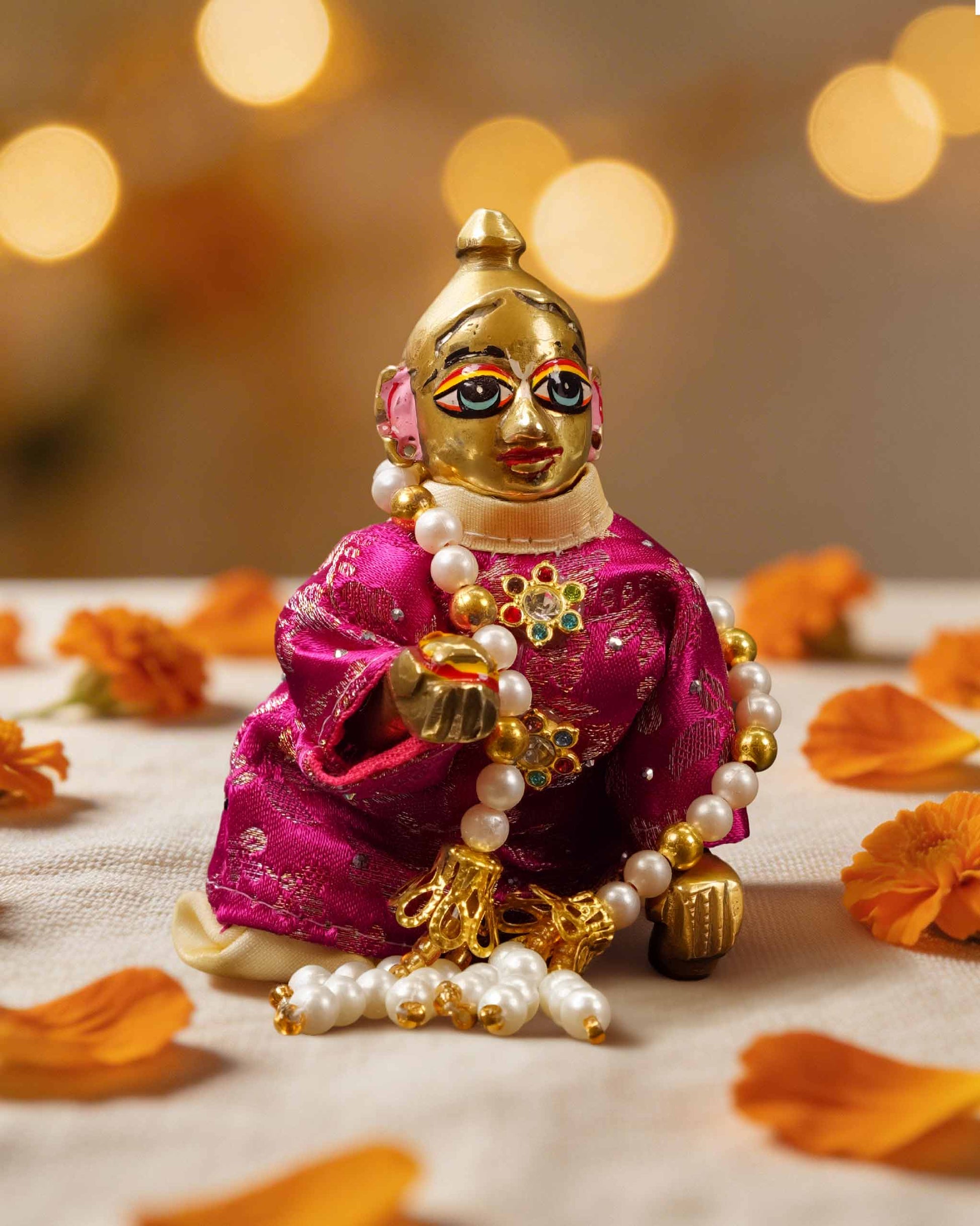 pink navratri dhoti kurta Diwali Janmashtami dress ladoo dresses laddu gopal dress thakurji kanha ji bal om poshak mathura online best mandir wholesaler manufacturer