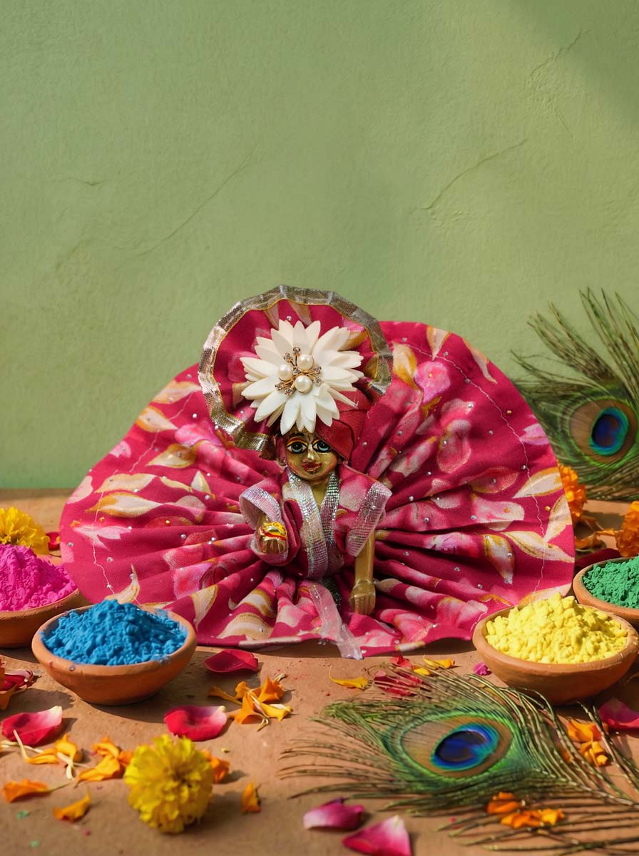 pushpalaav braj holi dhoti kurta Diwali Janmashtami dress ladoo dresses laddu gopal dress thakurji kanha ji bal om poshak mathura online best mandir wholesaler manufacturer