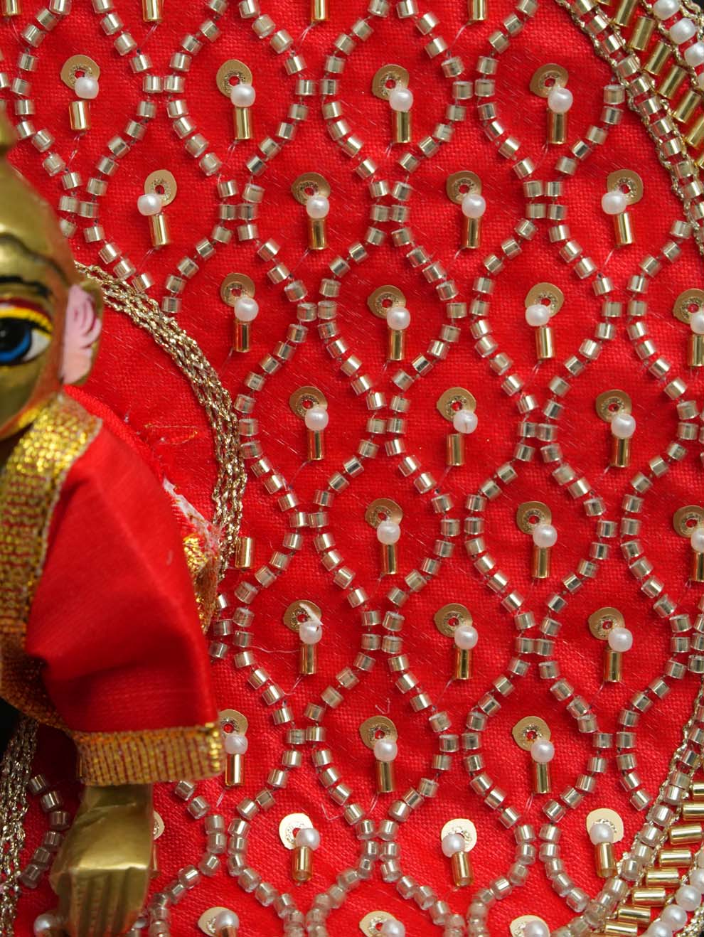 Jaalshri Fancy Red Poshak for Laddu Gopal Ji — product image 4